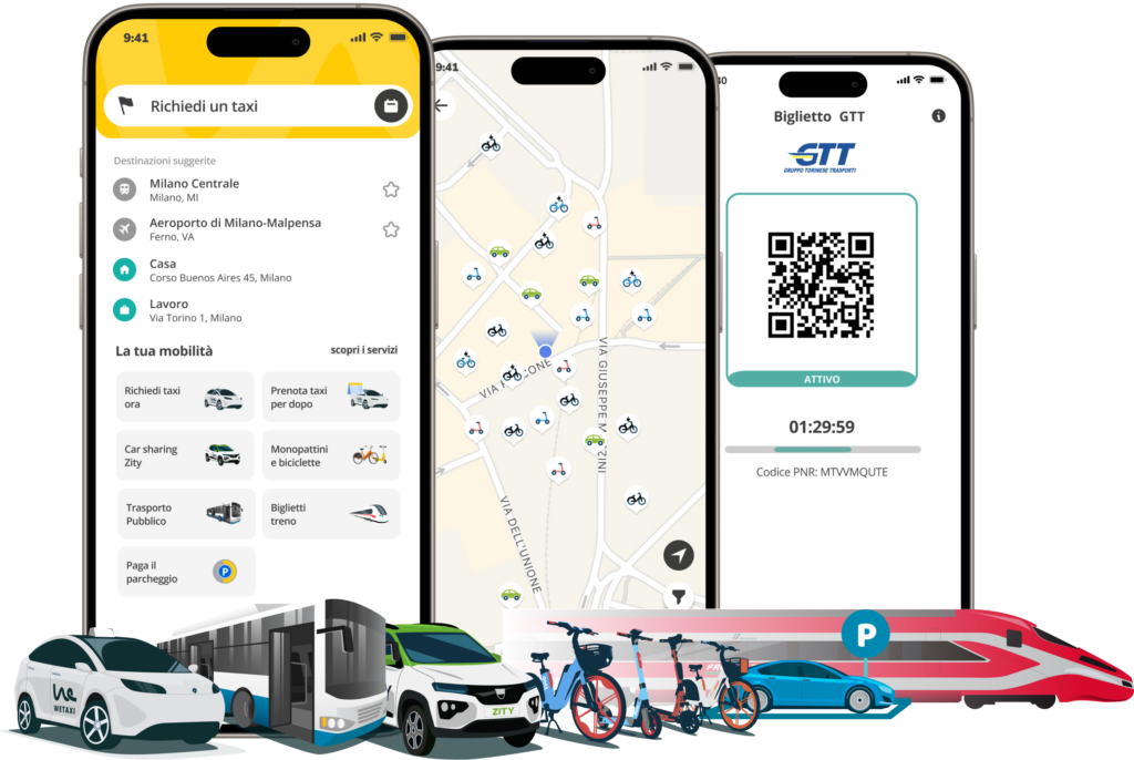 WeTaxi - Super App MaaS - Smart Mobility app by Giuseppe Maiarù